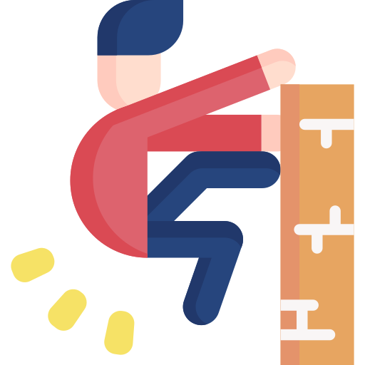 man jumping over wall