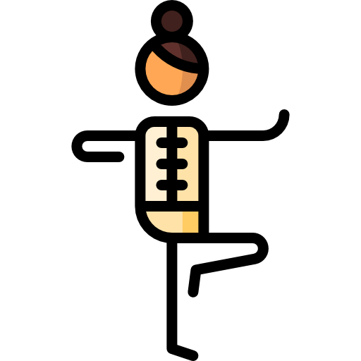 person maintaining posture