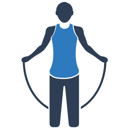 athlete jumping rope